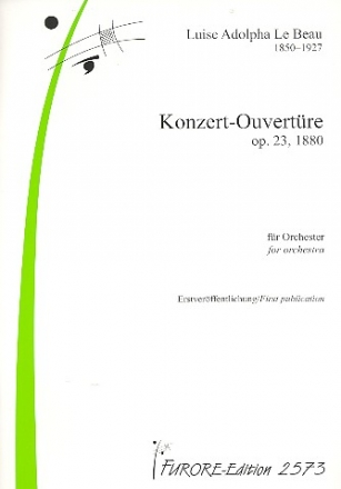 Konzert-Ouvertre op.23 fr Orchester Partitur