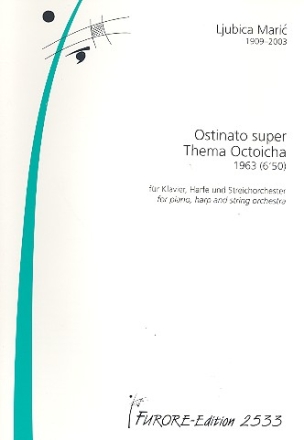 Ostinato super Thema Octoicha fr Klavier, Harfe und Streichorchester Partitur