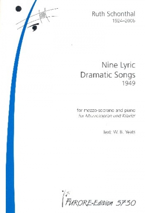 9 lyric dramatic Songs fr Mezzosopran und Klavier