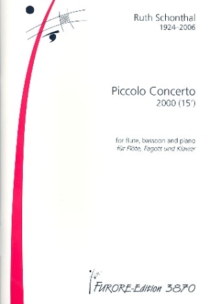 Piccolo Concerto fr Flte, Posaune, Klavier Partitur