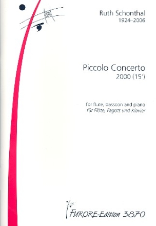 Piccolo Concerto fr Flte, Posaune, Klavier Partitur