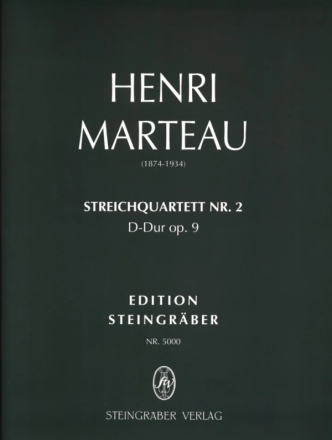 Quartett D-Dur op.9,2 fr 2 Violinen, Viola und Violoncello Partitur und Stimmen