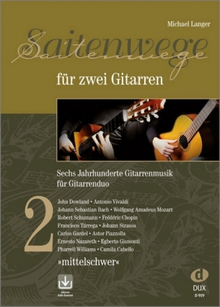 Saitenwege fr 2 Gitarren Band 2 (+Online Audio) fr 2 Gitarren Partitur (Spiralbindung)