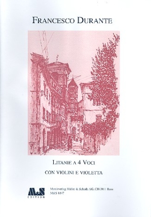 Litanie  4 voci von violini e violetta fr gem Chor und Streicher Partitur