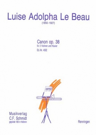 Canon op.38 fr 2 Violinen und Klavier Stimmen