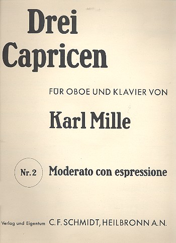 Moderato con espressione fr Oboe und Klavier