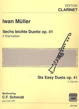 6 leichte Duette op.41 fr 2 Klarinetten Stimmen