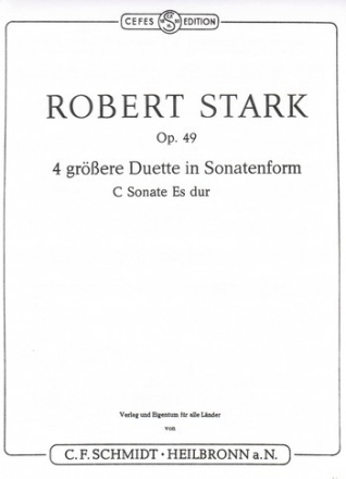 Sonate Es-Dur op.49 fr 2 Klarinetten
