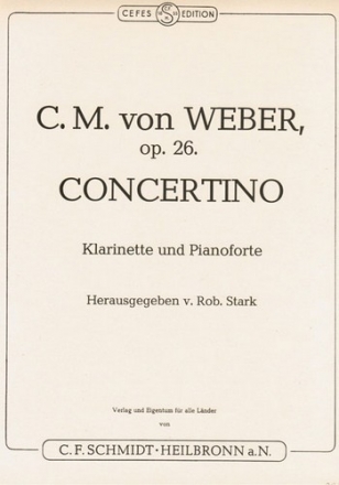 Concertino op.26 fr Klarinette und Klavier