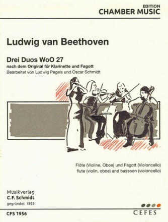 3 Duos fr Flte (Violine) und Fagott (Violoncello)