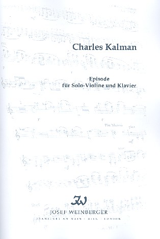 Episode f�r Violine und Klavier