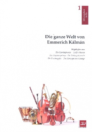 Die ganze Welt von Emmerich Klmn fr flexibles Ensemble (Gesang ad lib) 1. Stimme Altsaxophon