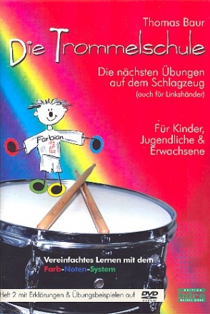 Die Trommelschule Band 2 (+DVD) fr Schlagzeug