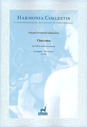 Ciaccona fr Violine und Bc Partitur und Stimme (Bc nicht ausgesetzt)