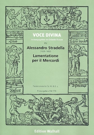 Lamentatione per il Mercordi Santo fr Alt und Bc Partitur und Stimmen (Bc nicht ausgesetzt)