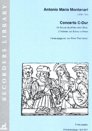 Konzert C-Dur fr Sopranblockflte (Oboe), 2 Violinen und Bc fr Sopranblockflte (Oboe) und Klavier
