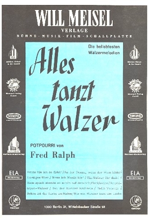 Alles tanzt Walzer fr Klavier