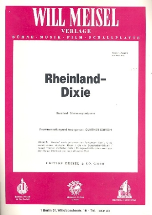 Rheinland-Dixie: Potpourri fr Klavier