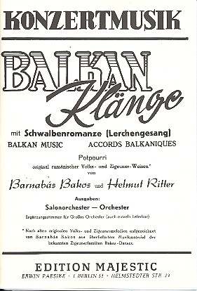 Balkan-Klnge fr Salonorchester Stimmen