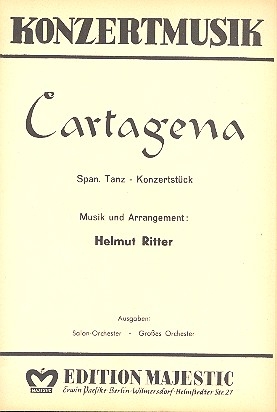 Cartagena fr Salonorchester Piano-Direktion und Stimmen