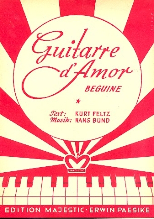 Guitarre d'amor fr Klavier