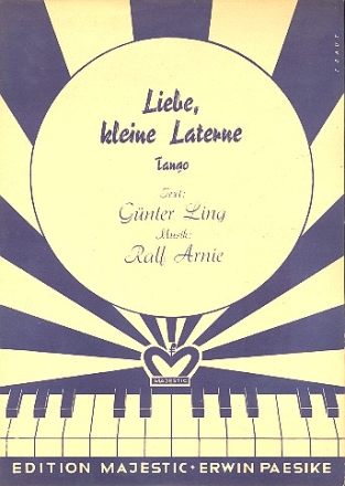 Liebe kleine Laterne: für Klavier