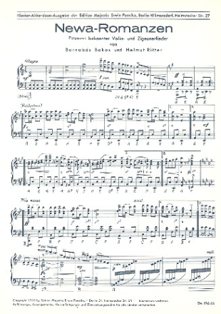 Newa Romanzen fr Klavier