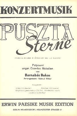 Puszta-Sterne: fr Salonorchester