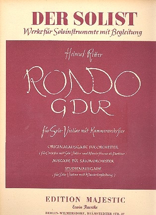 Rondo G-Dur fr Violine und Klavier