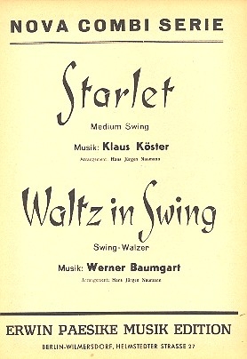 Starlet   und   Waltz in Swing: fr Combo