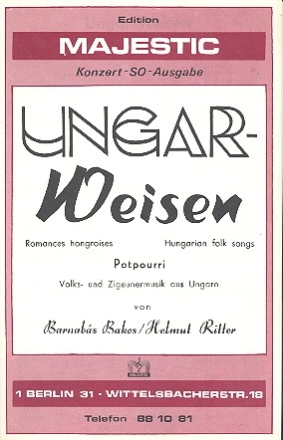 Ungar-Weisen: fr Salonorchester