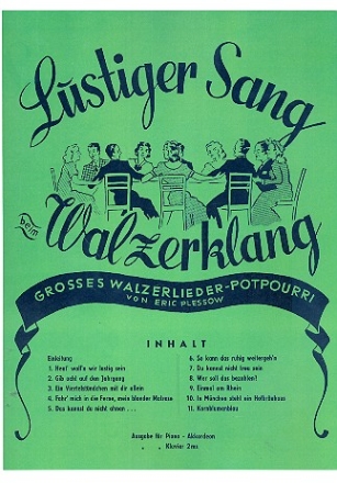Lustiger Sang beim Walzerklang fr Gesang und Klavier