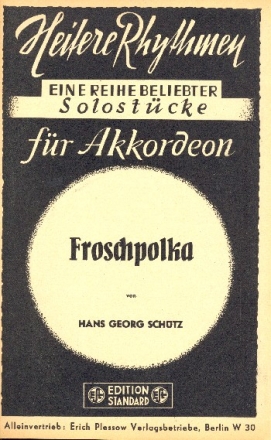 Froschpolka: fr Salonorchester Direktion und Stimmen