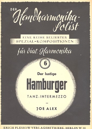 Der lustige Hamburger für Harmonika