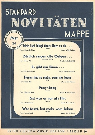 Standard Novitten Mappe Band 14: Album fr Gesang und Klavier