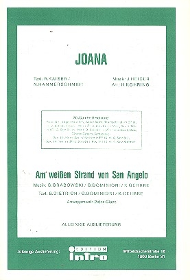 Am weien Strand von San Angelo  und Joana: fr Salonorchester