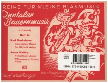 Inntaler Bauernmusik Band 14 f�r kleine Blasmusik Stimmensatz
