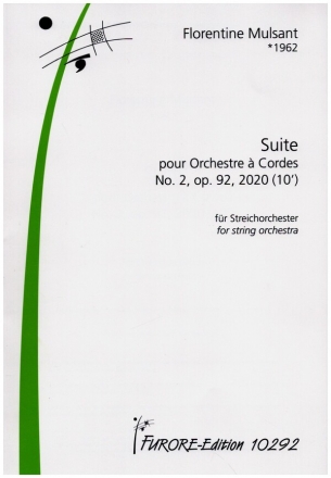 Suite no.2 op.92 fr Streichorchester Partitur