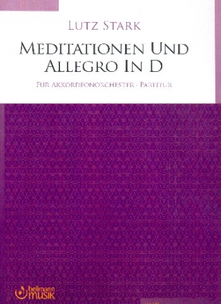 Meditationen und Allegro in D fr Akkordeonorchester Partitur und Stimmen