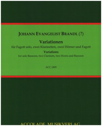 Variationen fr Fagott Solo, 2 Klarinetten, 2 Hrner und Fagott Partitur und Stimmen