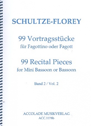 99 Vortragsstcke Band 2 (Nr.34-66) fr Fagott (Fagottino)