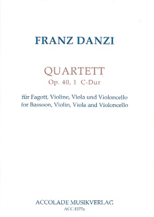 Quartett C-Dur op.40,1 fr Fagott, Violine, Viola und Violoncello Partitur und Stimmen