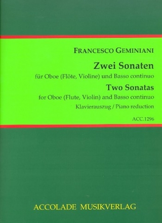 2 Sonaten fr Oboe (Flte/Violine) und Bc