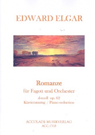 Romanze d-moll op.62  fr Fagott und Orchester Klavierauszug