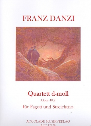 Quartett d-Moll op.40,2 fr Fagott, Violine, Viola und Violoncello Partitur und Stimmen