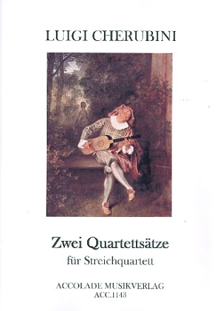 2 Quartettstze fr 2 Violinen, Viola und Violoncello Partitur und Stimmen