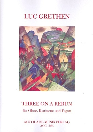 Three on a Rerun fr Oboe, Klarinette und Fagott Partitur und Stimmen