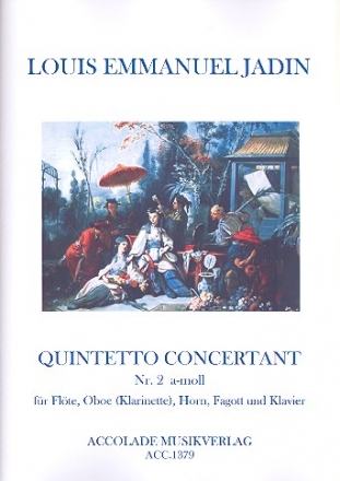 Quintetto concertant a-Moll Nr.2 fr Flte, Oboe (Klarinette), Horn, Fagott und Klavier Stimmen