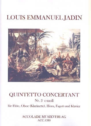 Quintetto concertant c-Moll Nr.3 fr Flte, Oboe (Klarinette), Horn, Fagott und Klavier Stimmen