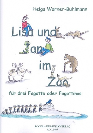 Lisa und Jan im Zoo fr 3 Fagotte (Fagottinos) Partitur und Stimmen